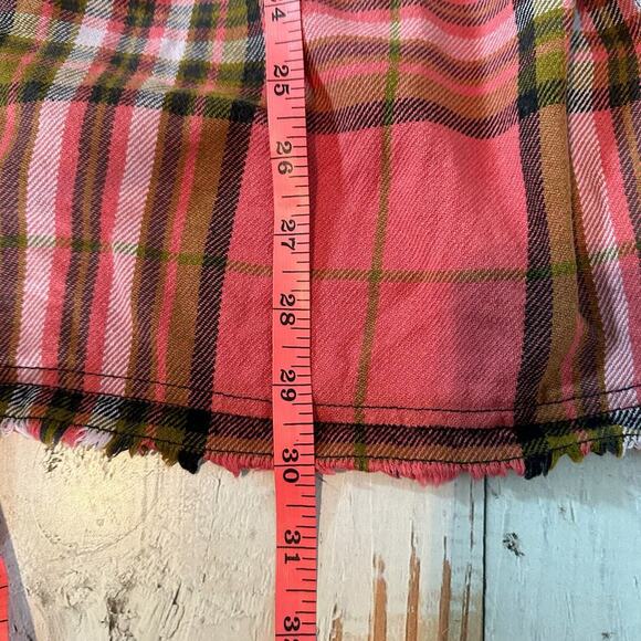 Free People Colorful Plaid Button-Up Blouse - Picture 9 of 11